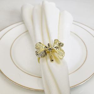 Anneaux de serviette décoratifs en acier inoxydable pour la maison et la restauration, accessoire de décoration de table élégant - Product Image 3