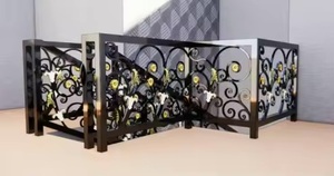 Barandilla de Escalera de Hierro Forjado de Lujo, Barandilla Decorativa Personalizada para Uso Residencial y Comercial - Product Image 3