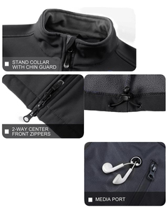 Chaqueta de Invierno para Hombre, Tipo Bomber, Impermeable, Transpirable, de Secado Rápido, con Cuello Alto y Logotipo Frontal, Rellena de Plumón, de Lona, a Bajo Precio - Product Image 3