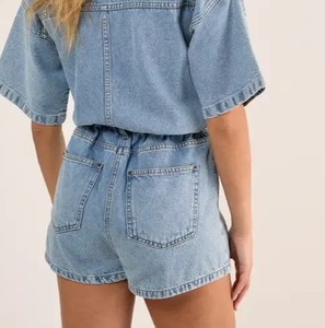 Women's Denim Jumpsuit Wide Leg Pants Casual Jean One Piece Fashion Clothing Wholesale Manufacturer Jumpsuit Playsuit <b>Overalls</b> - Product Image 5