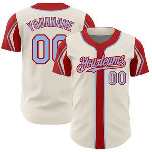 Camiseta de Béisbol Personalizable de Alta Calidad con su Propio Logotipo, Tejido Transpirable, Elástico y Antibacteriano, Uniforme de Softbol - Product Image 5