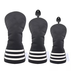 Wholesale Price Best Manufacturer Black Premium <b>Golf</b> <b>Head</b> <b>Cover</b> Driver Fairway Wood Hybrid UT <b>Cover</b> - Product Image 1