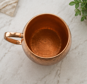 Handcrafted <b>Copper</b> <b>Mug</b> With Hammered Finish Vintage Style Handle Home Drinkware Eco-Friendly Metal <b>Mugs</b> Traditional Barware Gift - Product Image 2