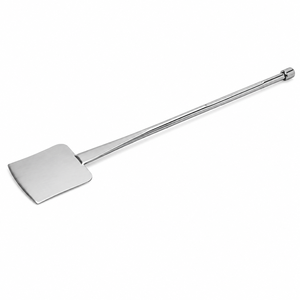 Stainless Steel Spatula and Griddle Scraper with Round Metal Handle Flipper and <b>Flat</b> <b>Top</b> <b>Grill</b> Turner BBQ Cooking - Product Image 2