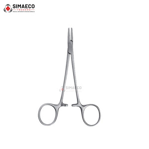 Porte-aiguille WEBSTER 13,0 cm en carbure de tungstène TC, droit, en acier inoxydable, réutilisable, instrument microchirurgical, OEM, marque privée - Product Image 1