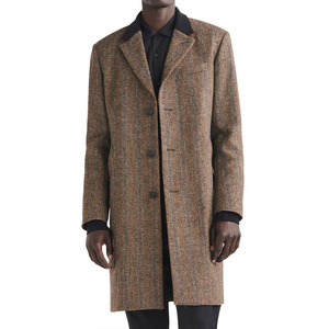 2026 <b>Men's</b> Thick Woolen <b>Overcoat</b> Breathable <b>Winter</b> Business Coat Casual Warm Formal Jacket <b>Men's</b> Trench Coats - Product Image 1