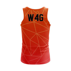 Débardeur de sport personnalisé pour homme, haute qualité, écologique, séchage rapide, respirant, tricoté 160 g/m², logo imprimé sur le devant, gilet de gym - Product Image 6
