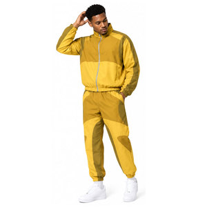 Trending Product Zipper Jacket and <b>Trouser</b> 100% Nylon Sublimation Printing Drop Shoulder Water Proof Windbreaker Tracksuit - Product Image 4