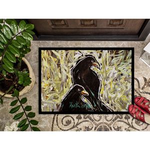 New Crows Matt Chester Felpudo Antideslizante Lavable Low Pile 18H X 27W Alfombra de entrada para interiores y exteriores Alfombrilla para puerta Delantera - Product Image 3