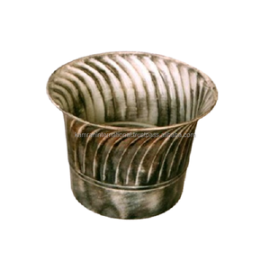 Lot de 2 jardinières décoratives en métal pour jardin de restaurant, accessoires décoratifs pour pots floraux - Product Image 6