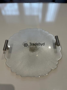 Bandeja de Servicio Móvil Hecha a Mano de Resina Moderna de Primera Calidad para el Hogar Tradebyd - Product Image 4