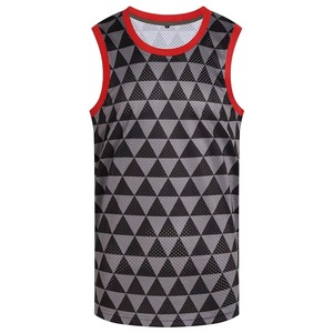 Wholesale Top Trending High Quality Reversible Printed Breathable Slim Fit V-neck <b>Basketball</b> Jerseys 100% Polyester Custom Logo - Product Image 1