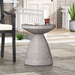 Lightweight <b>Outdoor</b> Concrete <b>Side</b> <b>Table</b> for <b>Outdoor</b> Living - Product Image 1