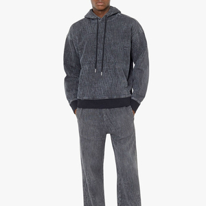 Chaqueta de Mezclilla para Hombre, Nueva Moda, Poliéster/Algodón, Térmica, Transpirable, con Capucha, Diseño de Parches, para Invierno - Product Image 3