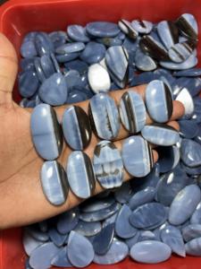 ASHU GEMS Opale bleue de haute qualité, cabochon, pierres précieuses naturelles en vrac, lot de pierres semi-précieuses pour la fabrication de bijoux - Product Image 2