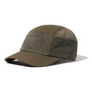 Casquette de sport décontractée unisexe respirante 100% coton verte avec panneau en maille réglable pour l'extérieur toutes saisons adulte - Product Image 1