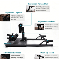 Machine à Squats Profonds 2026 pour Exercices à Domicile du Core et des Jambes, Appareil d'Entraînement des Fessiers Réglable, Équipement de Gym pour Push-ups