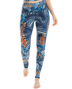 กางเกงโยคะกางเกงออกกำลังกายรัดรูปเอวสูงผ้าสแปนเด็กซ์/ไนลอนเลกกิ้งโยคะพร้อมกระเป๋าห่วงด้านข้างแบบยืดหยุ่น - Product Image 4