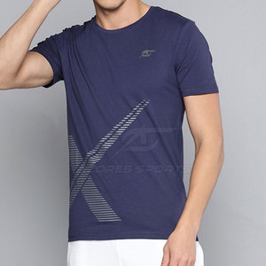 T-shirts pour hommes, sport, performance, course à pied, gym, fitness, extensibles, respirants, écologiques, séchage rapide, 100% coton tricoté, manches courtes - Product Image 4