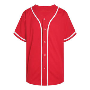 Maillots de baseball haute performance pour club, en polyester technique, coupe athlétique ajustée, évacuation de l'humidité - Product Image 1