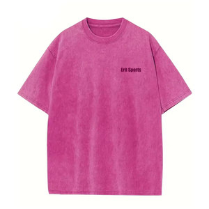 Camiseta para Hombre 2026 con Lavado Ácido, 100% Algodón, Transpirable, Ecológica, Personalizable, Manga Corta, Corte Regular - Product Image 2