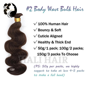 Venta caliente de alta calidad 100g Extensiones Hali a granel Onda del cuerpo Vietnamita Remy Todos los colores teñidos Super Extensiones humanas dibujadas dobles - Product Image 2