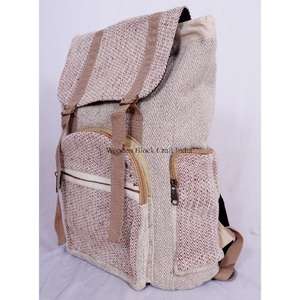 Sac à dos de voyage multifonctionnel en cuir véritable avec poche avant à boucle, grande capacité, décontracté, pour étudiants, école et bureau, couleur beige - Product Image 2