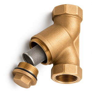Filtro Tipo Y de Bronce, Patrón Estándar, Rosca Hembra BSP, Acero Inoxidable SS304, Pantalla No Magnética, 300 PSIG - Product Image 2