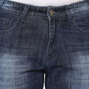 Shorts Bermuda en Jean Taille Haute pour Homme, 100% Coton Tissé, Style Décontracté, Braguette Boutonnée, Poches, Respirant - Product Image 6