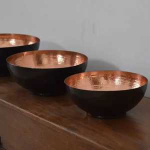 Solid Copper Mixing Bowl Hanging Ring Round Bottom Professional Pastry Chef Egg White Whipping Beating Bowl Cookware - Product Image 5
