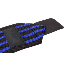 Bandes de soutien réglables en néoprène pour poignet avec boucle pour le pouce, bleu-noir, pour musculation, entraînement de force, antidérapantes, à compression, unisexe, avec crochet - Product Image 6