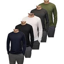 T-shirt de sport pour homme à manches longues en polyester, séchage rapide, respirant, anti-transpiration - Product Image 3
