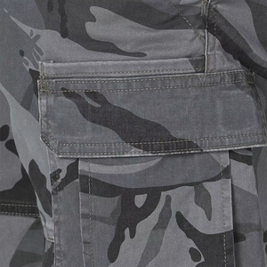 Shorts Cargo Homme en Coton Uni avec Poches, Longueur Genou, Style Streetwear, pour la Pêche et les Activités de Plein Air – Vente en Gros - Product Image 6