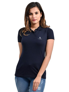 Polo de Mujer con Botones, de Algodón, Diseño Sólido, Manga Corta, Tejido, Informal, Transpirable, para Verano 2026 - Product Image 5
