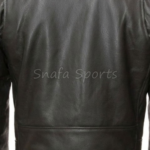 Men biker Leather Jacket Slim Fit Style Modern Fashion Premium Soft Leather Trendy Streetwear Stylish Winter Jacket For Sale - Product Image 5