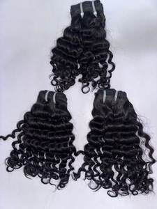 Paquete de Cabello Rizado Natural Indio de 10 Pulgadas, Negro Natural, Cabello Humano de Una Sola Capa, Trama Suave y Elástica, Extensiones de Cabello Rizado con Puntas Gruesas, Teñible - Product Image 3
