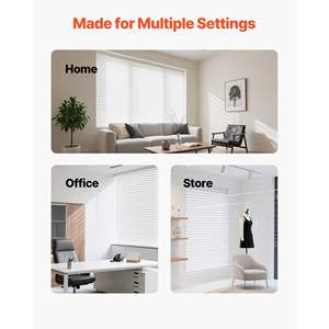 2 Pcs <b>White</b> Sturdy Iron Box Mounting <b>Brackets</b> for Window Blinds Fit 1.5 X 2.25 Inch Headrails Self-Tapping Screws Expansion - Product Image 6