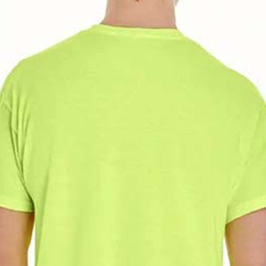 Camisetas de Hombre de Poliéster y Algodón, Lisas, Extra Grandes, de Manga Corta, Deportivas, Casuales, Cuello Redondo, Color Sólido, Ropa de Verano - Product Image 5