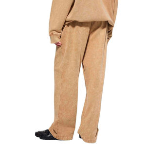 Pantalon Baggy Homme Effet Délavé Vintage Teinture Minérale Aspect Vieilli Lavage Acide Coton Jambe Large Streetwear Décontracté Joggers OEM ODM - Product Image 3