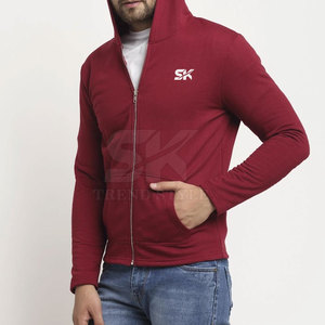 Sudadera con Capucha Lisa de Alta Calidad para Hombre, Diseño Personalizado, Cierre Completo, Color Sólido, Ropa Casual, Talla Grande - Product Image 3