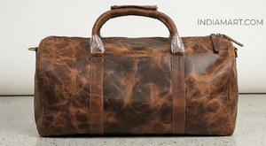 Leather Duffel Bag, Genuine Leather Weekender Bag, Leather Travel bag, Leather Travel Fashion accessories. - Product Image 4