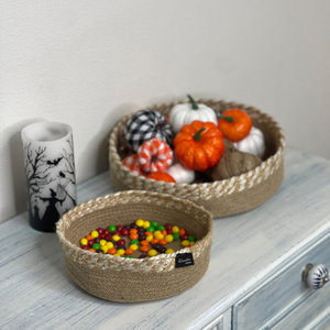 <b>Jute</b> Woven Storage <b>Baskets</b> Home Decorative Item - Product Image 2