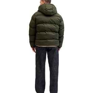 Abrigo de Plumón de Invierno para Hombre con Logotipo Personalizado, con Capucha, Acolchado, Talla Grande, Grueso, Cálido, Estilo Burbuja, Cortavientos - Product Image 2