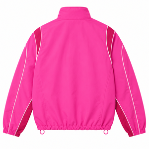 Custom Winter Nylon Hooded Tracksuit Zip-Up <b>Jacket</b> Joggers Set Tricot Warm Casual Sportswear Windbreaker Waterproof Eco-Friendly - Product Image 5