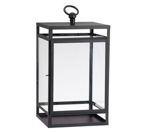Nordic Style Black Metal <b>Hurricane</b> Lamp Contemporary Geometric Pillar Candle Stand Decorative Rectangular <b>Lantern</b> Home Decor - Product Image 4