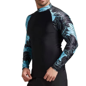 Men’s Gym Fitness Rash Guard <b>Compression</b> Shirt Quick Dry Long Sleeve Workout Sports Training UV Protection Activewear - Product Image 4