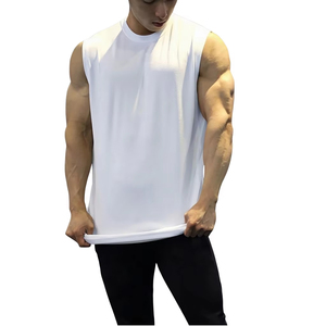 Custom Logo Cotton <b>Running</b> <b>Singlet</b> Muscle Athletic Shirts Sleeveless Fitness Wear Workout Men Gym Tank Top For Men - Product Image 1