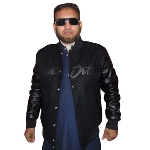 Blouson universitaire réversible en laine de baseball personnalisé, style Letterman, respirant, avec logo brodé fini, qualité supérieure - Product Image 1