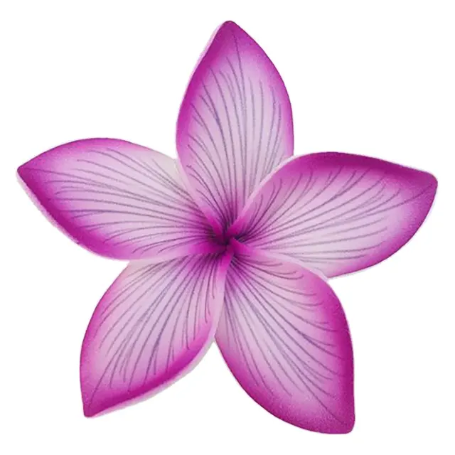 Flor de espuma Plumeria Frangipani, producto de Tailandia con patrón de tatuaje único, accesorios de moda