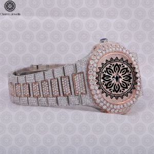 Reloj de Lujo para Mujer Charm Jewells, de Acero Inoxidable, Forma Tonneau, Movimiento de Cuarzo Analógico, Cristal de Zafiro, Bisel con Diamantes, 38 mm - Product Image 3